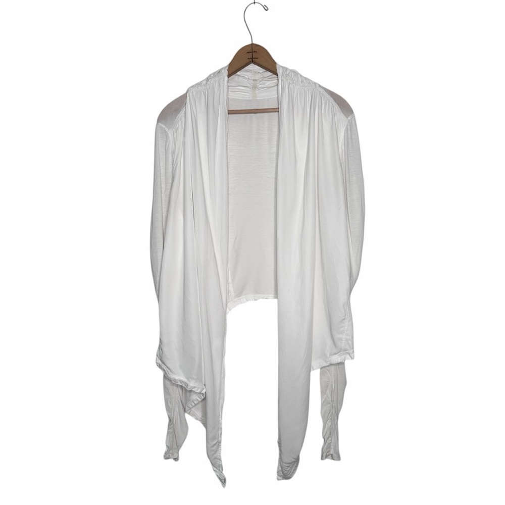 Lululemon White Open Wrap Cardigan Top